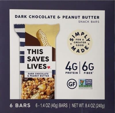 Dark Chocolate & Peanut Butter Snack Bars