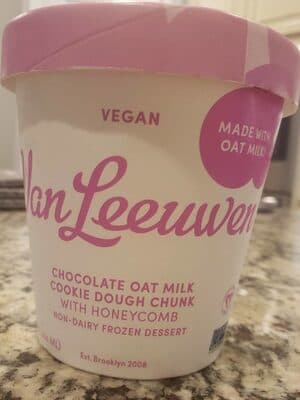 Chocolate Oat Milk Cookie Dough Chunk with Honeycomb Non-Dairy Frozen Dessert