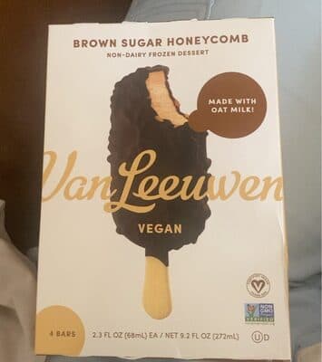 Brown Sugar Honeycomb Non-Dairy Frozen Dessert Bars