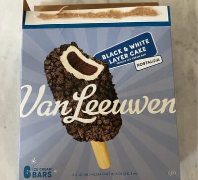 Black and white layer cake ice cream bar