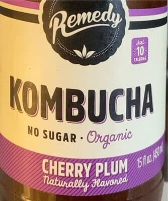 Cherry Plum Flavored Organic Kombucha