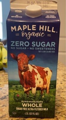 Organic Whole Sugar Free Ultra-filtered Milk