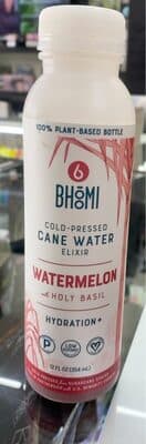 Cold-pressed cane water elixir Watermelon with Holy Basil