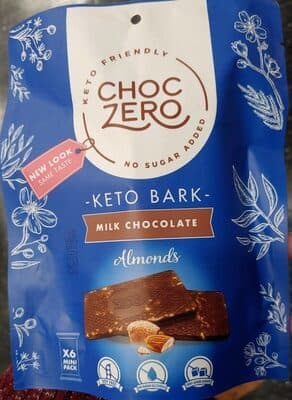 Milk Chocolate Almonds Keto Bark
