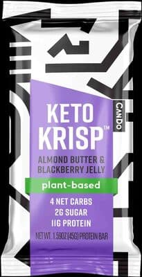 Keto Krisp Almond Butter & Blackberry Jelly