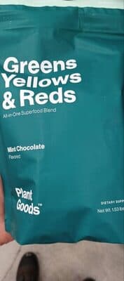Greens yellows & reds