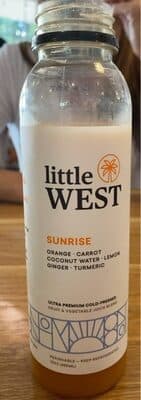 Sunrise Orange, Carrot, Coconut Water, Lemon, Ginger, Turmeric Ultra Premium Cold-Pressed Fruit & Vegetable Juice Blend