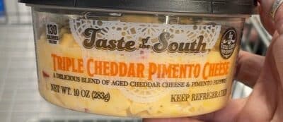 Triple cheddar pimento cheese