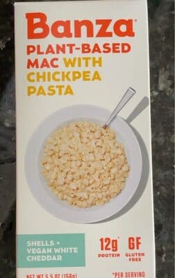 Plant based mac with chickpea pasta