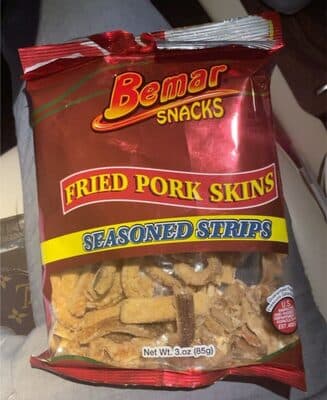 Seasoned Strips Fried Pork Skins