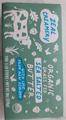 organic grass fed sea salt butter