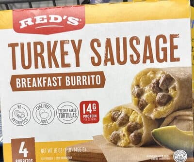 Turkey Sausage Breakfast Burrito