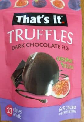 Truffles dark chocolate fig