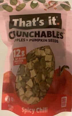 Crunchables apples + pumpkin seeds spicy chili
