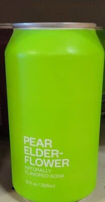 Pear elderflower soda