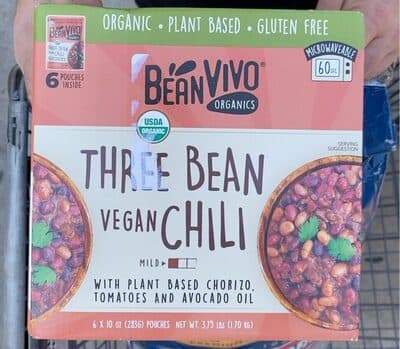Three being vegan chili