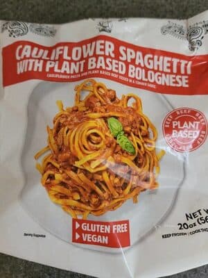 Cauliflower Spaghetti with Plant Based Bolognese
