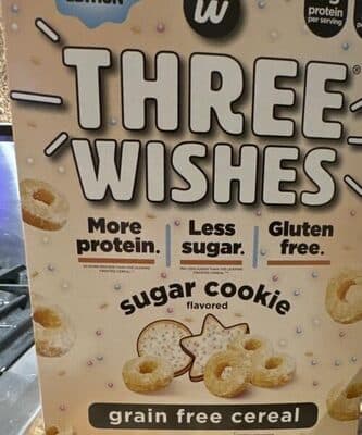 Sugar cookie flavored grain, freeze cereal