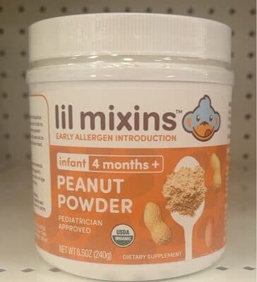 Lil mixins early allergen introduction peanut powder