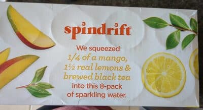 Mango Black Tea Unsweetened Iced Tea Sparkling Water