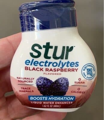 Stur electrolyte black raspberry