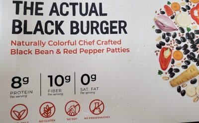 Actual Black Burger
