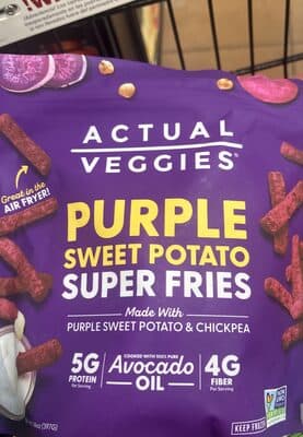 Purple sweet potatoes super fries