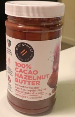 100% cacao hazelnut butter