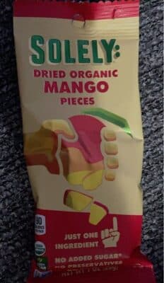 Dried Organic Mango Pieces
