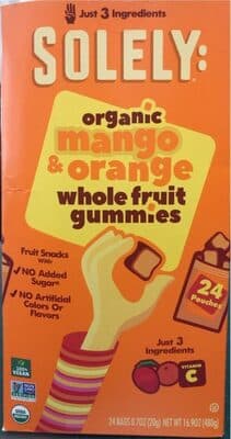 Organic Mango & Orange Whole Fruit Gummies