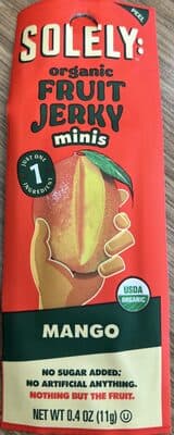 Organic Fruit Jerky minis Mango