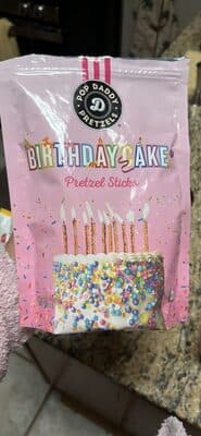 Birthday Cake Pretzel Sticks