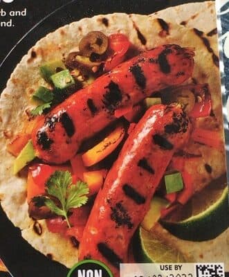 Chorizo style sausages