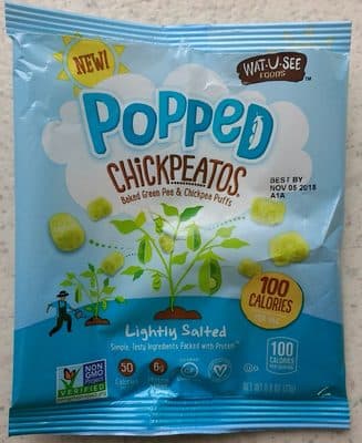 Lightly Salted Baked Green Pea & Chickpea Puffs