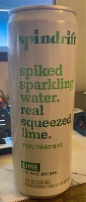 Spiked Sparkling Water. Real Squeezed Lime