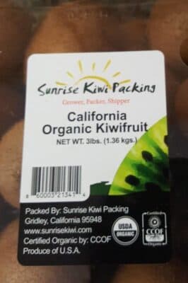 California Organic Kiwi