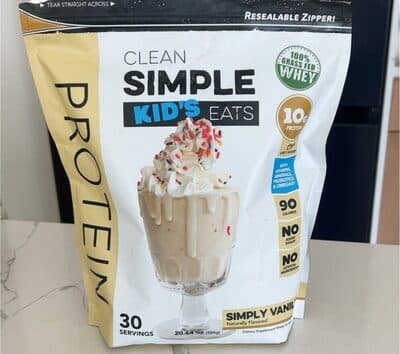Clean Simple Kids Eats Vanilla Protein