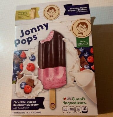 Chocolate dipped raspberry blueberry