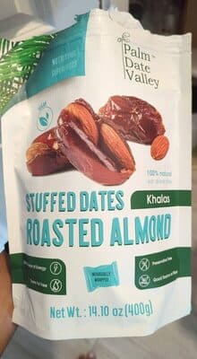 Roasted Almond Stuffed Dates
