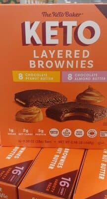 Keto layered brownies