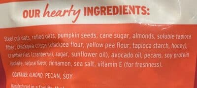 Steel Cut Oat Granola Fruit And Nut