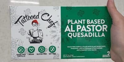 plant based al pastor suesadilla