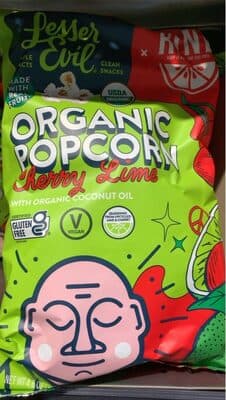 Organic popcorn chery lime