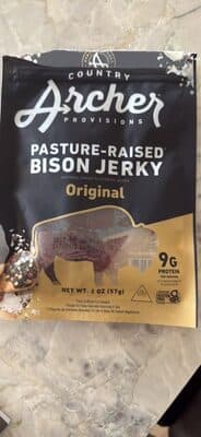 Pasture-Raised Bison Jerky Original