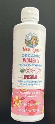Organic womens multivitamin, liposomal ultra absorption liquid supplement