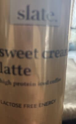 sweet cream latte high protein iced coffee