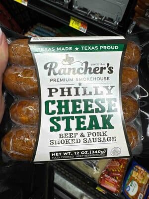 Philly Cheese Steak Beef & Pork Smoked Sausage