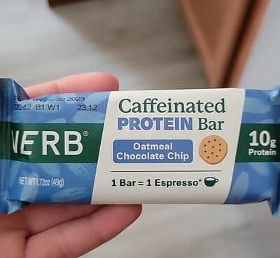 Caffeinated Protein Bar Oatmeal Choc Chip