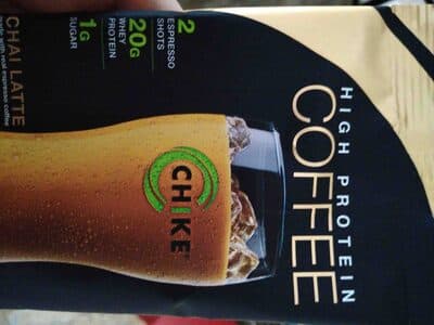 High protein coffee chai latte