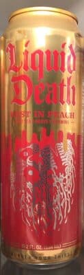 Rest in Peach iced tea